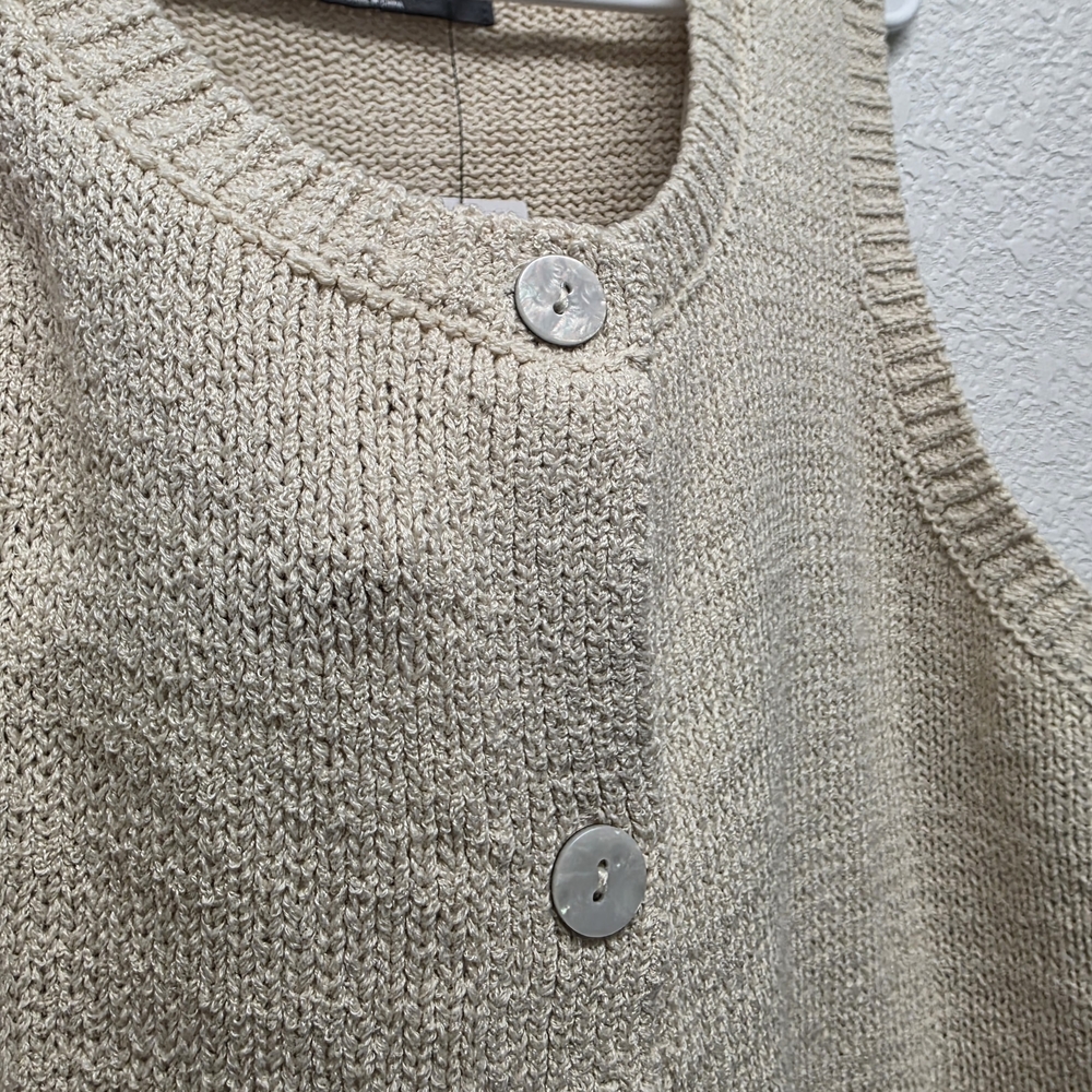 Primark Knit Beige Sweater Vest Size Large 10/12 - Picture 4 of 7